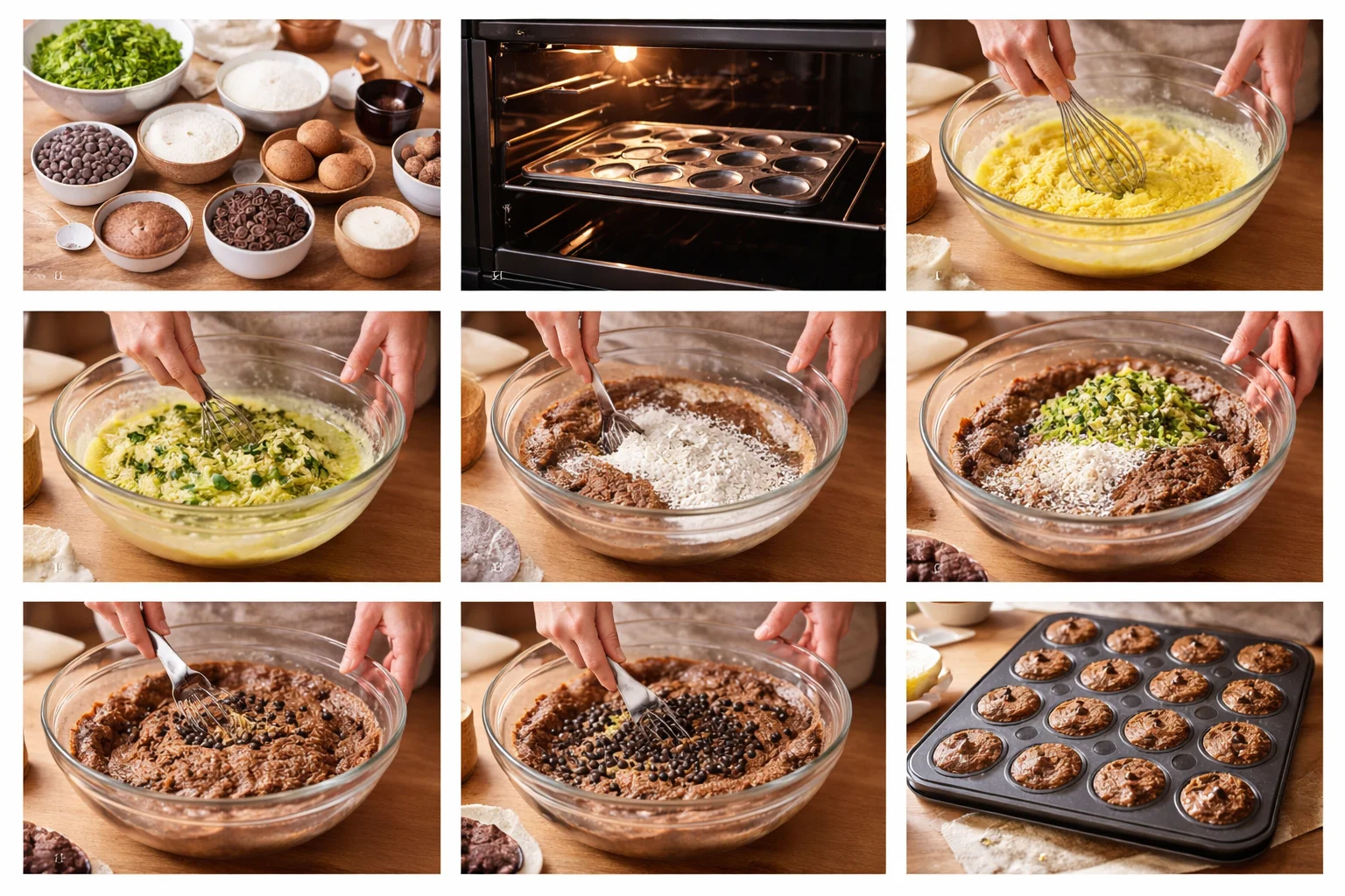 Deliciously Moist Zucchini Chocolate Chip Muffins Recipe