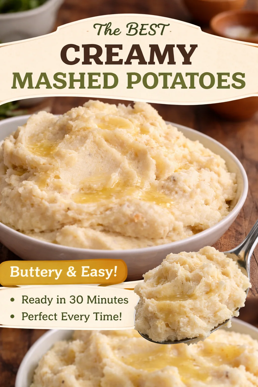 roasted garlic mashed potatoes sausage gravy