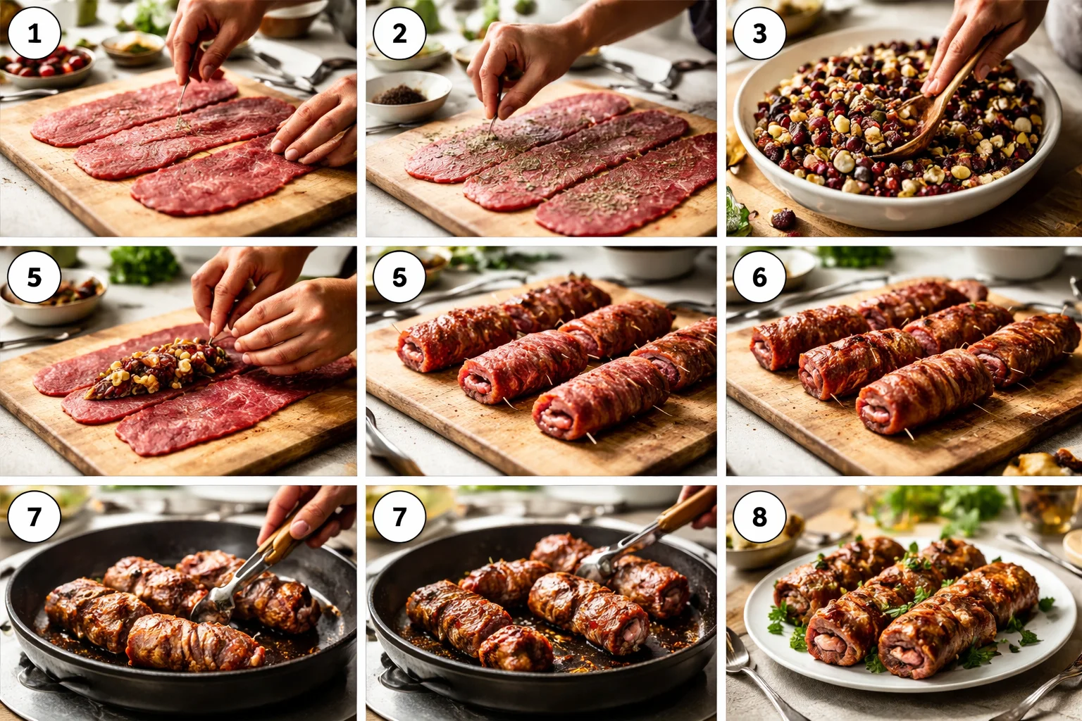beef rolls cranberries walnuts