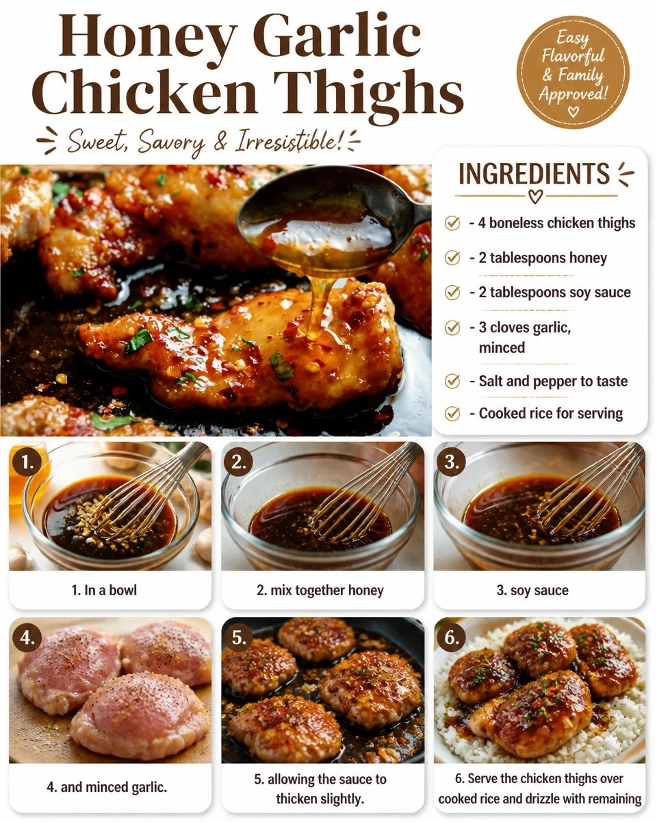 Honey Garlic Chicken Thighs